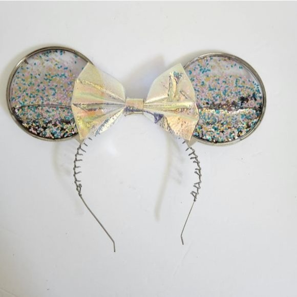Disney Accessories - Minnie Mouse Shaker Ears Headband Clear Sequin Ears
